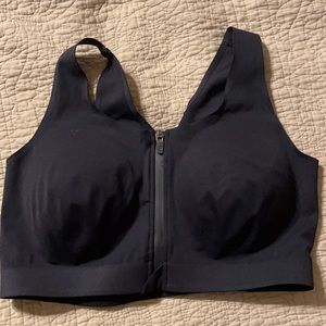 Zyia zip front sports bra